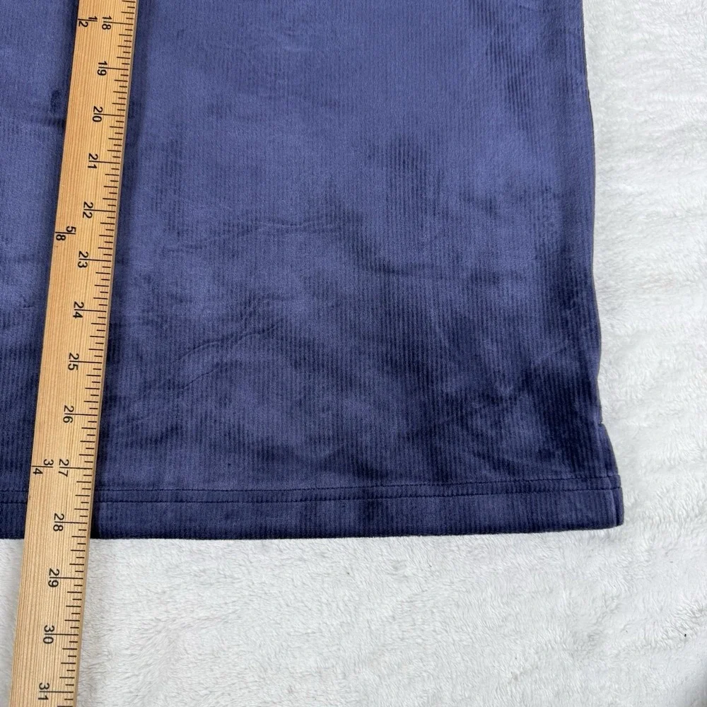 True Religion Velour Polo Shirt Men's Medium Eclipse Blue Short Sleeve New $99